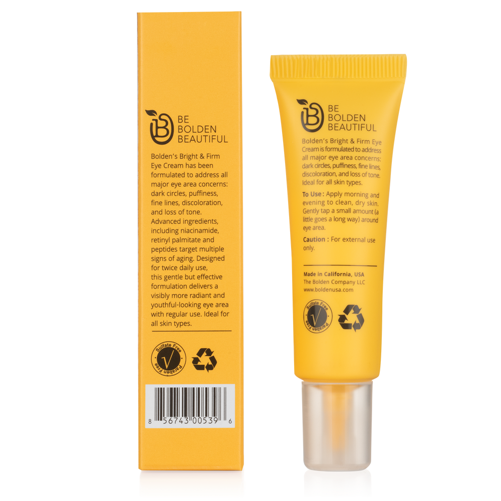 Bolden Bright & Firm, Under Eye Cream for Dark Circles and Puffiness